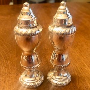 VINTAGE NECO SILVER PLATED SALT & PEPPER SHAKERS